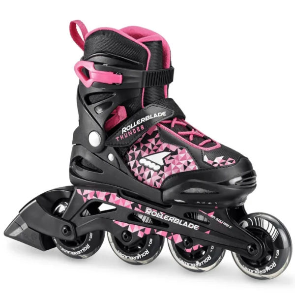 РОЛИКОВЫЕ КОНЬКИ ROLLERBLADE THUNDER G - ЧЕРНЫЙ / РОЗОВЫЙ