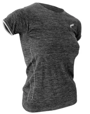 12-1079-7 Megalight 140 T-Shirt Woman 0034 black melange S PRO FEET