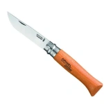 Cuțit Opinel Nr. 9 din oțel carbon cu lamă robustă și mâner din lemn, ideal pentru activități de outdoor și camping