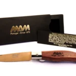 Cuțit sport cu mâner din lemn Bubinga și detalii din titan bronz, imagine thumbnail pentru pagina 2017 MAM IBERICA’S POCKET KNIFE WITH BRONZE TITANIUM, BUNJIȚĂ
