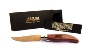 2017 MAM IBERICA CU BRICHEȚA de buzunar din bronz titanium, mâner din lemn de bubinga