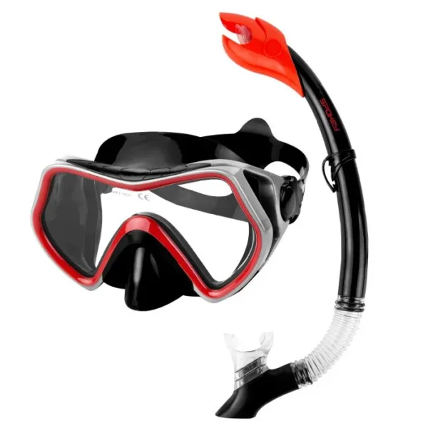 Set pentru snorkelling: mască + tub Spokey BORNEO