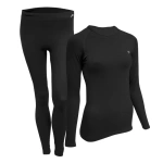 Set de lenjerie ultrausoară pentru femei negru, produs sport, pentru confort și stil, dimensiunea L