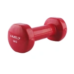 Haltere de baie din vinil cu acoperire prin scufundare, 2kg, pentru fitness, de culoare neagră, produs HMS