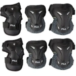 Protectie pentru sporturi, model Fila FP, culoare neagra și albă, ideală pentru protecție în sporturi de contact