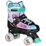 Pantofi sport pentru copii PLAYLIFE Kids Unicom, mărimea 35-38, culoare albastru și roz, pe fundal alb