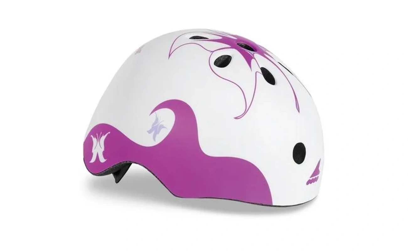 Casca Rollerblade pentru copii, roșie și neagră, potrivită pentru skateboarding și role, expusă în magazinul Sport Equipment Shop.