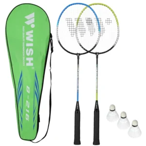 Set de badminton 216k Abisal STEELTEC 216K SET DE RACHETE BADMINTON + 3 BUCĂȚI DEPISTOLT WISH
