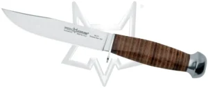 EUROPEAN HUNTER
Design by FOX Knives
cod. 610/13
сталь 420C stainless steel
твёрдость : HRC 54-56 рукоядь кожа