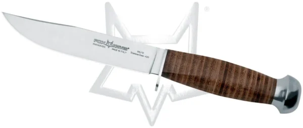 EUROPEAN HUNTER
Design by FOX Knives
cod. 610/13
сталь 420C stainless steel
твёрдость : HRC 54-56 рукоядь кожа