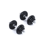 Gantere Spokey de 2x10kg, echipament de fitness pentru greutăți și antrenament de forță în sala de sport