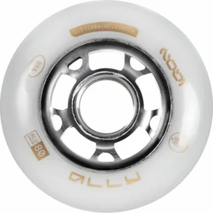 Anvelope Powerslide Ally 80 Natural din pachet de 4, pentru role și echipament sportiv