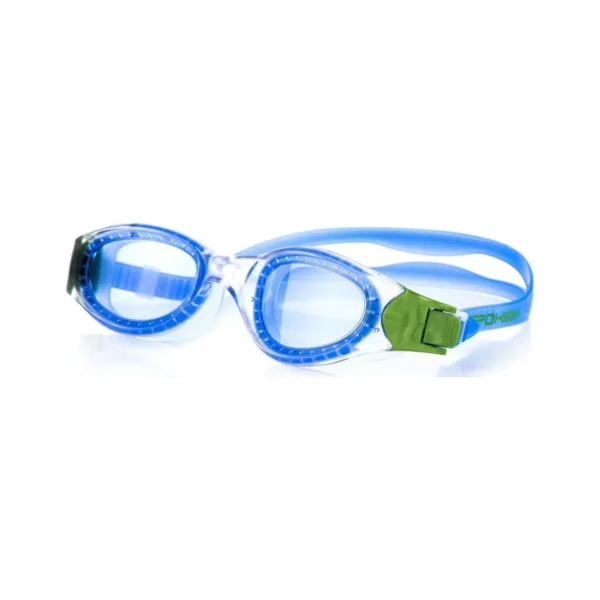 Ochelari de baie Spokey SIGIL BL pentru înot, cu ramă albă și lentile transparente, potriviți pentru sporturi acvatice