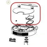 Componente pentru capacul superior al aspiratorului LG700W0002 Legee 7, imagine miniatură