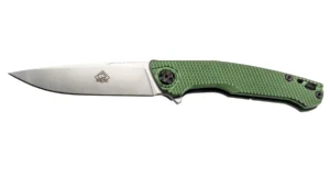 Brățară de sport verde din aluminiu cu clips pentru un singur mâner, pe pagina intitulată 7312211 Нож KnifeTECone-hand green aluminum with clip Puma сталь 9Cr14MoV