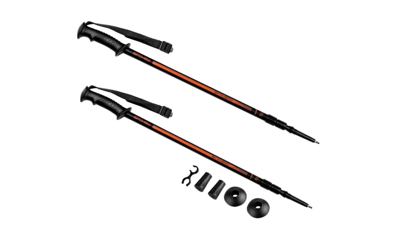 Baston de trekking Spokey EKVILIBRO BK/OE, produs pentru echipament sportiv, imagine thumbnail