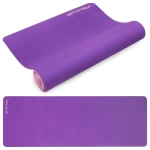 Covoraș de yoga DUO Spokey, pentru exerciții și stretching, în culoare roz și gri
