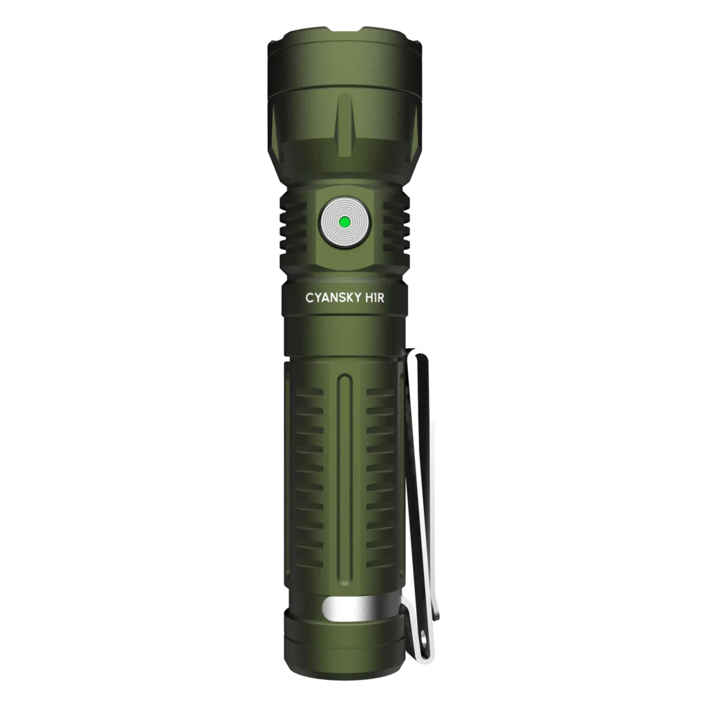 Lanterna cu LED Cyansky H1R pentru outdoor și activități sportive, cu baterie 14500 800mAh, imagine miniatură