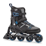 Role de skate Rollerblade Macroblade 80 ABT, pantofi de skating în culoare negru cu detalii albe și roșii, pentru pasionații de sporturi extreme.