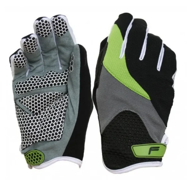 Mănuși sport Zenmaster Fullfinger negre, antracit și alb-verde, pentru protecție și confort în timpul antrenamentelor