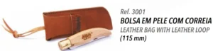 3001 LEATHER BAG WITH LEATHER LOOP