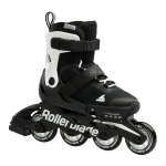 role skates Rollerblade MICROBLADE NERO/BIANCO pentru copii, mărime 28-32, cu roți 4x72mm, rulmenți SG3, extensibile