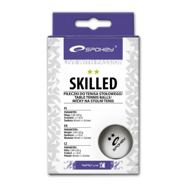 Мячи для настольного тенниса Spokey SKILLED 2*