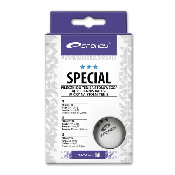 Мячи для настольного тенниса Spokey SPECIAL 3*