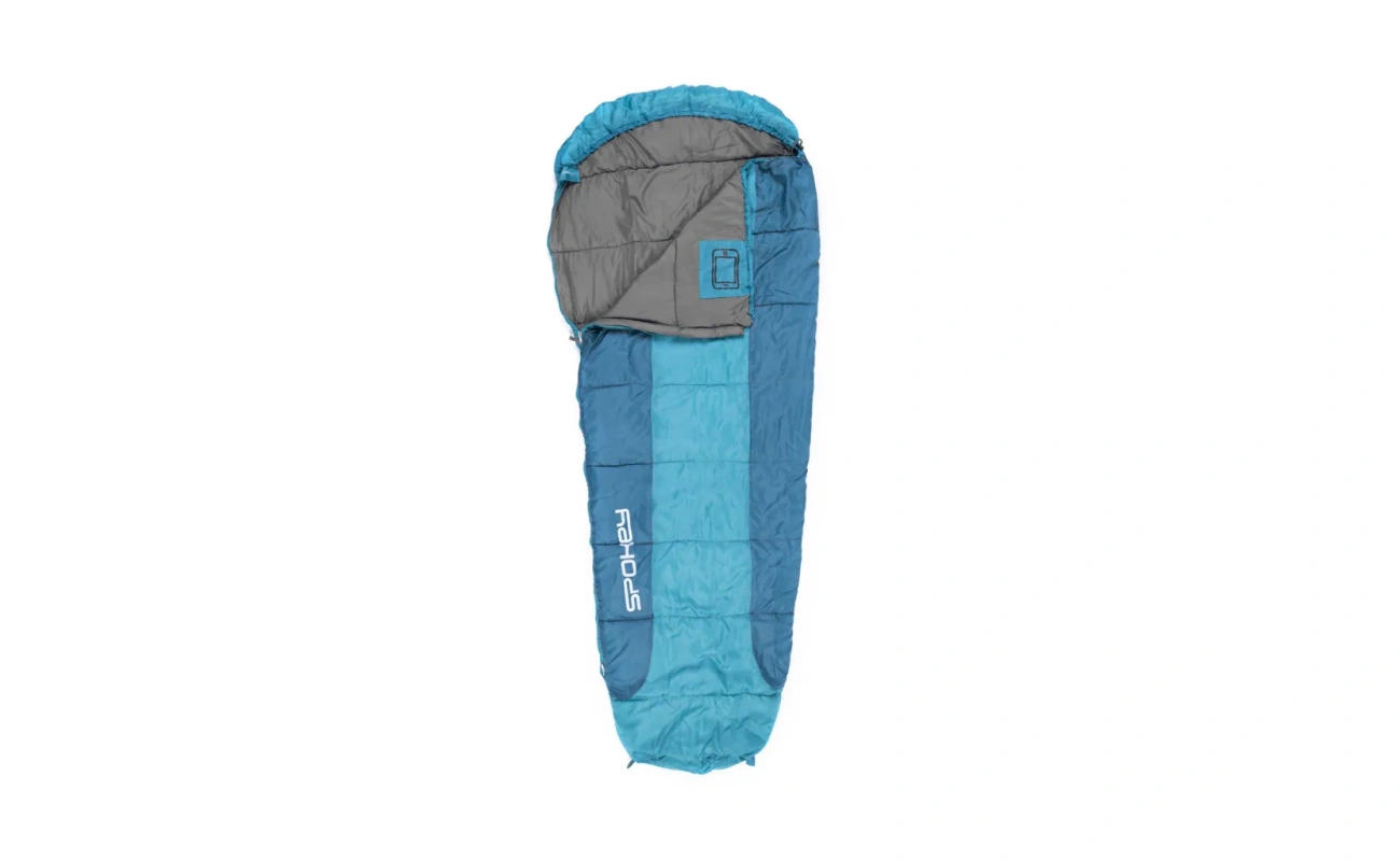 Sac de dormit Spokey CHILLY II pentru camping și drumeții, culoare neagră, compact și confortabil