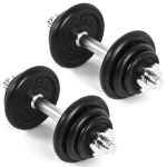 Gantere Spokey de 2x10kg pentru fitness și exercții de forță, imagine thumbnail pe pagina produsului 84231 Spokey Gantere 2X10kg EGIR