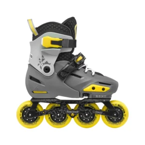 Aparat de patinaj pe role Rollerblade 86B0751510HB01 APEX CARBONE/GIALLO Mărimea 29-32 – roți 4×76mm, duritate 85A, rulmenți SG7, șină aluminiu