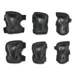 Set de protecție pentru copii Rollerblade EVO PRO GEAR JUNIOR 3 PACK NERO, genunchiere, cotiere și protectii pentru încheieturi