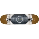 Placă de skateboard Playlife Hardcore Gold de la Powerslide, culoare aurie, pentru sporturi extreme și skateboarding.