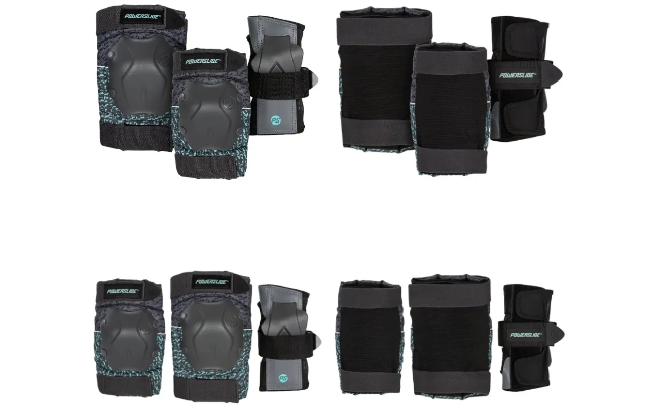 Pantof sport pentru skate, model Powerslide Standard alb și albastru turcoaz, mărimea M