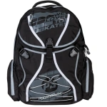 Rucsac PowerSlide Sports Backpack pentru echipament sportiv, culoare neagră și albastru, pentru activități sportive