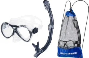 Маска д/плав +трубка AQUA SPEED Vanua + Borneo col. 07B Mesh Bag