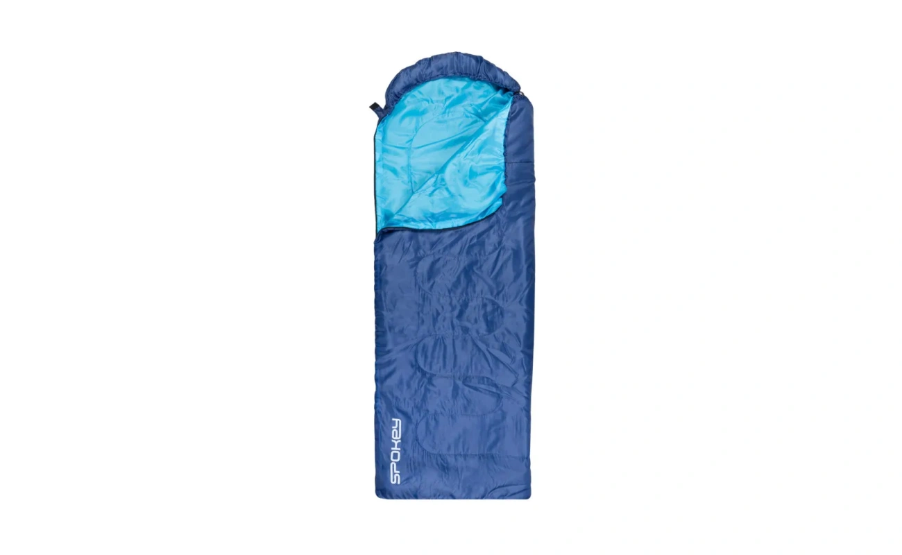 Sac de dormit Spokey MONSOON 220x75, produs de echipament sport, destinat pentru camping și outdoor, coloană compactă, folosit pentru dormit în aer liber