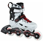 Role de patinaj pentru copii cu patru roți, culoare albă, model POWERSLIDE PHUZION KIDS SKATES, încălțăminte durabilă pentru patinaj pe role