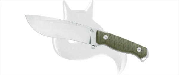 BF-757 OD  FOX BLACK KNIFE GOLEM FIXED