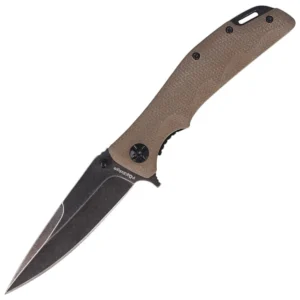 FE-025  FOX KNIFE FUN TAN MICARTA HANDLE, 9Cr13 BLADE