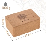 Bloc pentru yoga KJ02-C Abisal KJ02 din plută, potrivit pentru practici de yoga și exerciții de flexibilitate