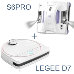 HOBOT LEGEE D7 + S6 Pro / Robot de podea + Robot de Geamuri – Робот мойщик пола + робот-мойщик окон