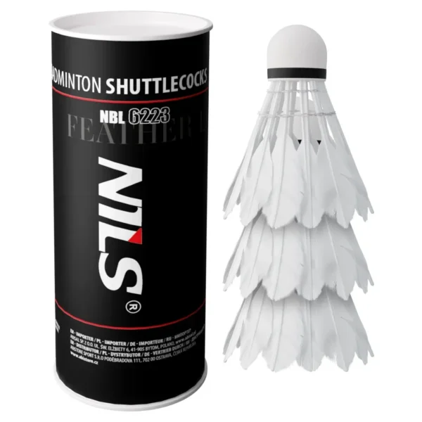 Воланчики для бадминтона NBL6223 Abisal SHUTTLECOCKS FEATHERS LED 3 PCS. NILS