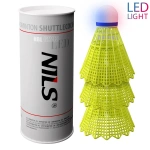 Pene pentru badminton NBL6293 Abisal NYLON SHUTTLECOCKS LED multicolore, pachet de 3