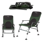 Scaun de pescuit NC1801 Abisal Scandinavian Fishing Chair NILS CAMP, pentru pescuit în remove, cu suport pentru unelte și confort sporit