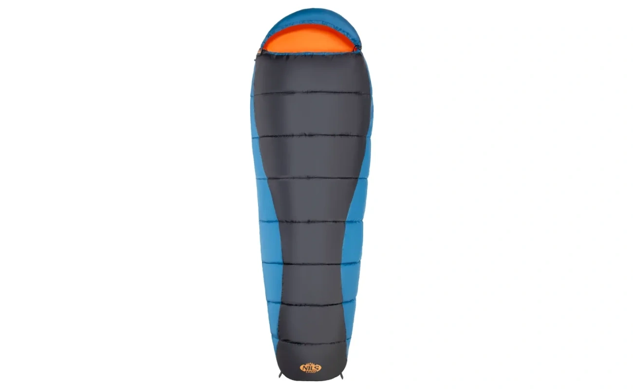 Sac de dormit NC2012-BO Abisal NC2012 NAVY BLUE-ORANGE, pentru camping și drumeții, produs sportiv NILS CAMP
