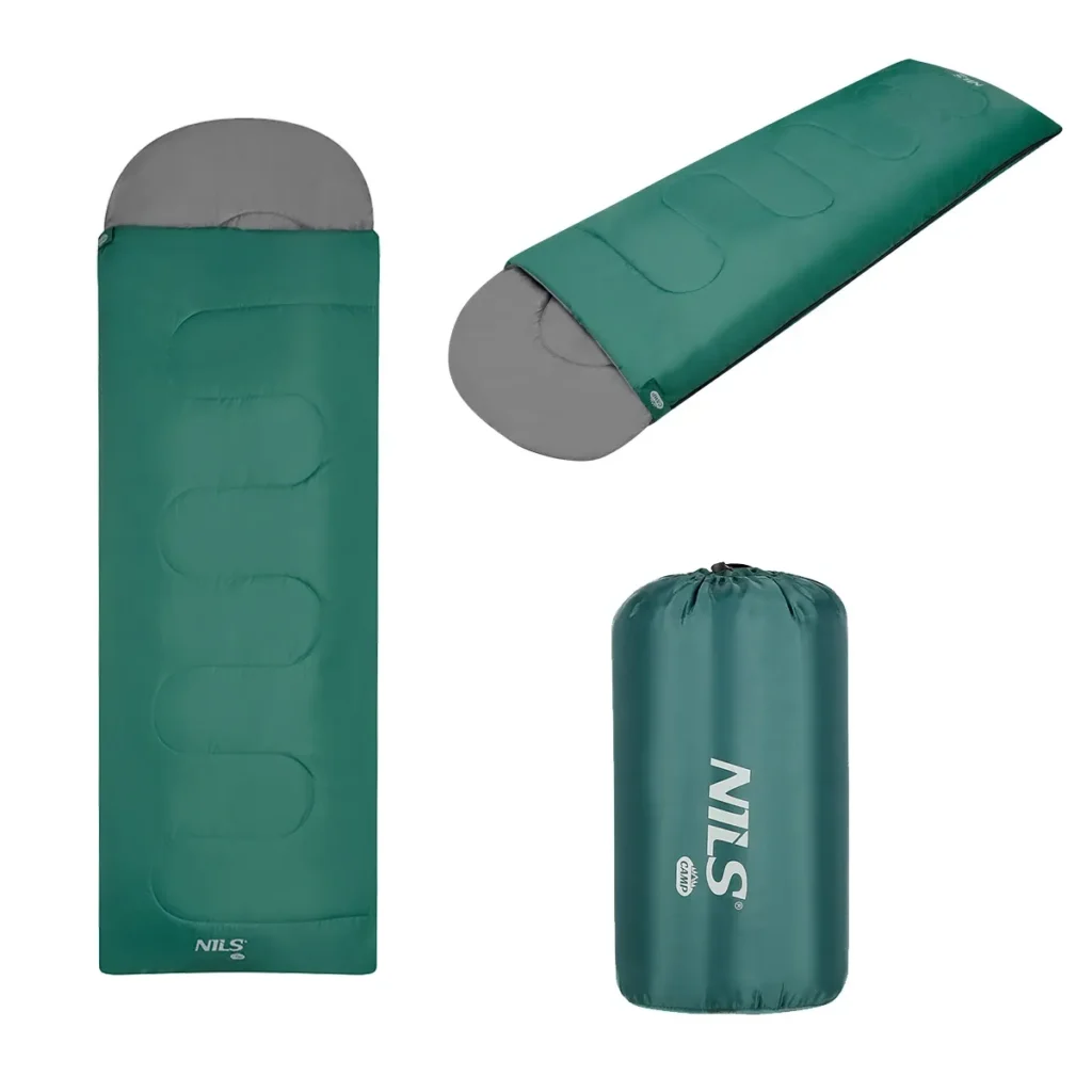 Sac de dormit NC2105 Abisal GREEN-GRAY, dimensiunea M, pentru camping și drumeții, într-un magazin de echipamente sportive
