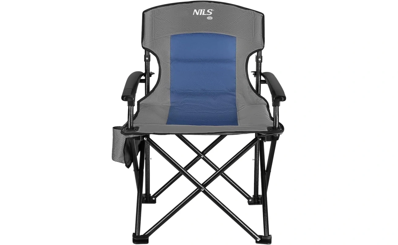 Scaun de camping abisal albastru NILS CAMP, produs de echipament sport outdoor
