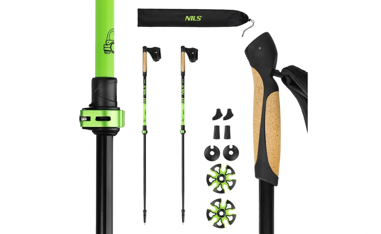 Bețe pentru mersul Nordic NW8611 Abisal din aluminiu, potrivite pentru sport și activități outdoor