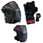 Set protectii sportivi PRO-PK3P-S: mănușă, genunchiere și coate, mărimea mică